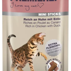 Heißes Angebot PREMIERE Mini Sticks Huhn und Ente 50 g